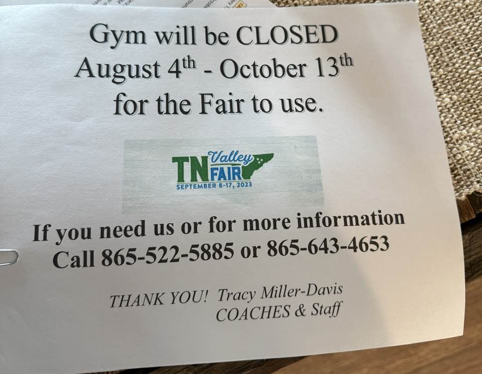 It’s FAIR TIME and we are closed